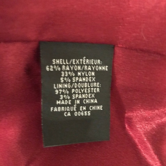 RW&CO Dark Red Blazer NWOT - Picture 3 of 5